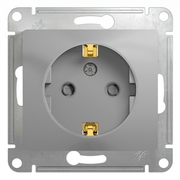 Розетка USB двойная цвет алюминий