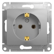 Розетка USB двойная цвет алюминий