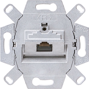 Механизм розетка компьютерная RJ45 Cat.6 (STP) одинарная цвет антрацит матовый