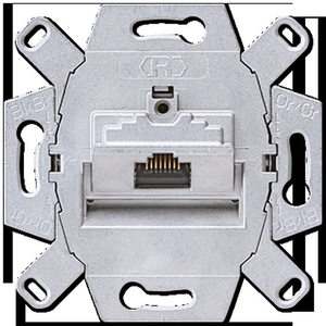 Механизм розетка компьютерная RJ45 Cat.6 (UTP) одинарная цвет слоновая кость