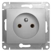 Розетка USB двойная цвет алюминий