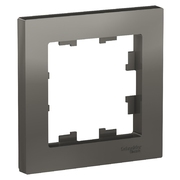 Розетка телевизионная (TV) одиночная одинарная цвет сталь