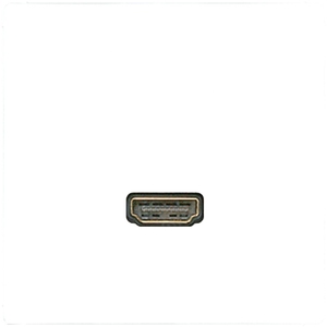Розетка HDMI цвета слоновая кость