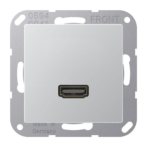 Розетка HDMI цвета алюминий