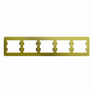 Рамка прямоугольная 5 постов в фисташковом цвете