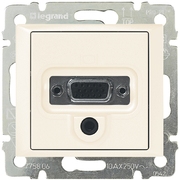 Розетки VGA, DVI, S-Video, RCA, Jack