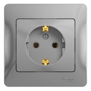 Розетка USB двойная цвет алюминий