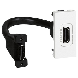 Розетка HDMI типа А белого цвета